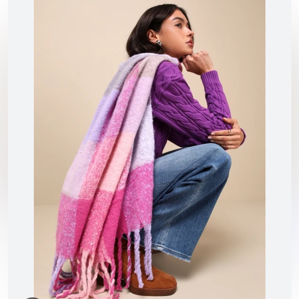 Free People Piper Plaid Scarf